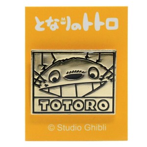 となりのトトロ　ピンバッチ／大トトロ　笑顔・四角形