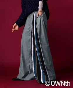 Full-Length Pant Front Stripe Switching