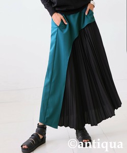 [antiqua] Skirt Pleated skirt Ladies fashion