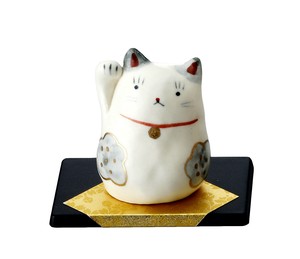 手描 招き猫（青花）