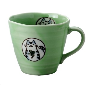 風水猫マグ（緑）