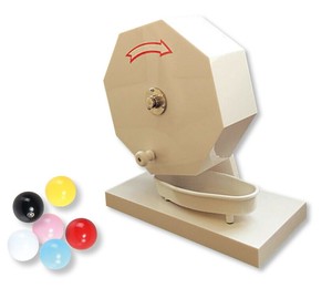 プラスチックガラポン抽選器（300球付き）