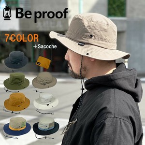 【Be proof】撥水アドベンチャーハット コットンナイロン サコッシュ付 キャンプ アウトドア