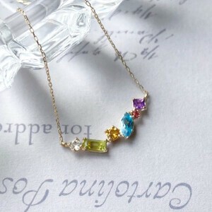 【Cheravir】K10YG  ネックレス ペンダント マルチカラー