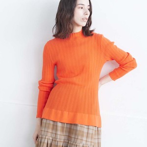 Sweater/Knitwear Pullover Knitted High-Neck Cotton