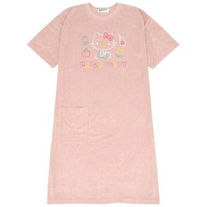 Loungewear Dress Ladies fashion T-Shirt Hello Kitty Pile Sanrio Characters Short Sleeve