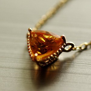 【Cheravir】K10YG  プチ ネックレス ペンダント シトリン