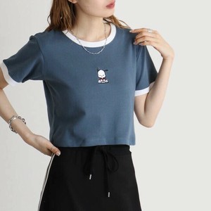 T-shirt Ladies fashion T-Shirt Sanrio Characters Pochacco Short Sleeve Short Length