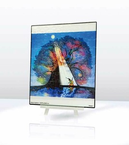 ジグソーパズル 月光の響 藤城 清治 影絵アート 小人 ■透明ピース