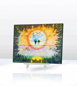 ジグソーパズル 日輪（にちりん） 藤城 清治 影絵アート 小人 猫 ■透明ピース