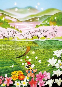 ジグソーパズル 茶畑の幻想 藤城 清治 影絵アート 小人 楽器 桜