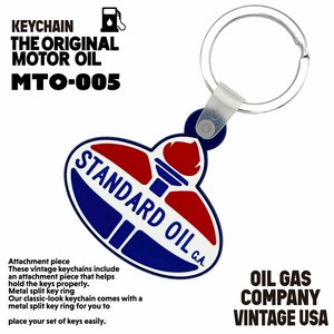 ソフトラバーキーホルダー　STANDARD OIL　アメリカン雑貨　キーホルダー　ガレージ　バイカー　アメ車