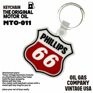 ソフトラバーキーホルダー　PHILLIPS66　アメリカン雑貨　キーホルダー　ガレージ　バイカー　アメ車