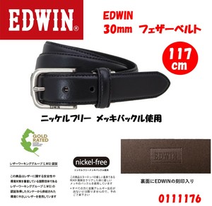 【EDWIN/エドウィン】 30mm　フェザーベルト　レザーベルト