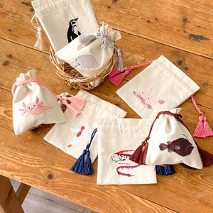 アニマル刺繍巾着ポーチ4