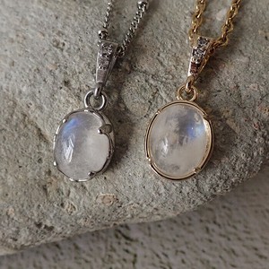 Gemstone Pendant Top Stainless Steel Pendant