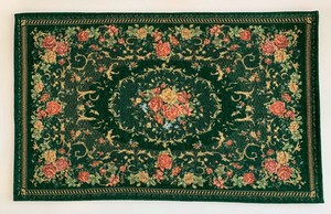 Door Mat Beige Green 50 x 80cm