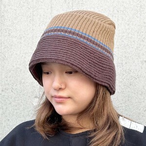 圆帽/沿檐帽 男女兼用 条纹/线条