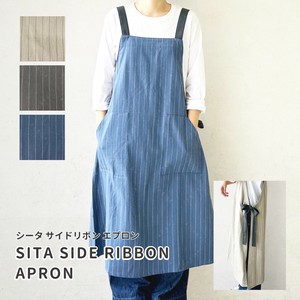 【24秋冬新作!】エプロン/サイドリボンエプロン/シータ/ファボリ/SIDE RIBBON APRON/SITA/FABORI