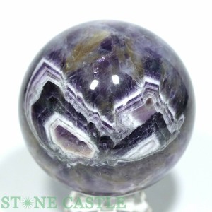 ☆一点物☆【置き石】丸玉 シェブロンアメジスト (EX) 約64mm No.64 【天然石 パワーストーン】