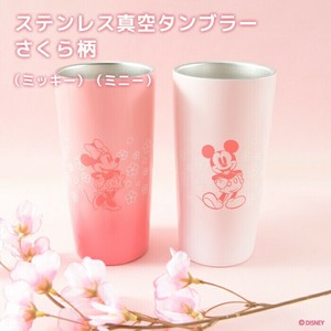 ディズニー さくら柄 ステンレス真空タンブラー ミッキー ミニー 440ml