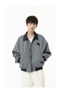 P18616 ジャケット カジュアル  メンズ トップス 2024秋新作 韓国風 長袖 チェック コントラスト
