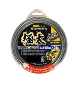 高芝ギムネ製作所 カンザス 極太ナイロンコード4.0mmノコギリ刃(金属パウダー含有) 30M HTN30