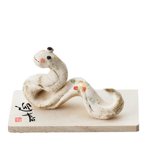 Animal Ornament White Snake