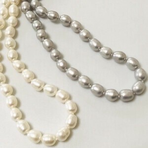 淡水パールネックレス　マグネット式留め具