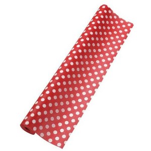 日本製 made in japan カラー不織布 ドット 赤 1m 切売 18740