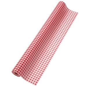 日本製 made in japan カラー不織布 ギンガムチェック 赤 3m 切売 18732