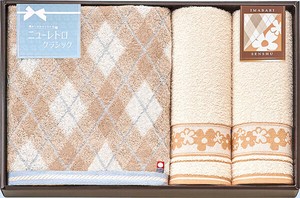 Imabari Towel Hand Towel Check Pattern Senshu Towel Bath Towel Face Made in Japan