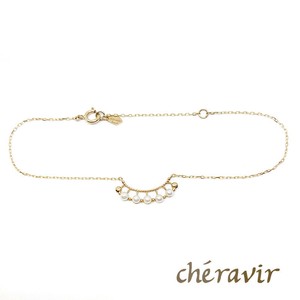 【Cheravir】K10YG ブレスレット パール