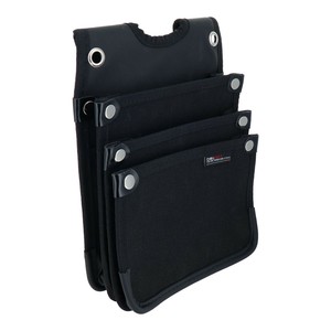DBLTACT　帆布電工袋3段　ブラック　DTH-03-BK　582411