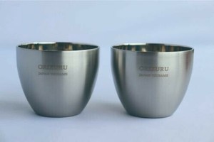 日本製 made in japan ORZ-005P ORIZURU 18-8ステンレス二重構造ぐい呑みペア 326016