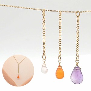 天然石チャーム 【ドロップ】 サージカルステンレス製 金属アレルギー 金アレ対応 25kコーティング