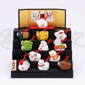 Object/Ornament Clay Bell Small Good Luck