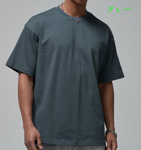 Tシャツ 半袖 ラウンドネック ゆったり 無地 快適 男女兼用  AR005#BQQ365