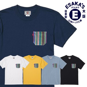 江坂ジーンズ・エスニック・ドビー胸ポケット・Tシャツ・アメカジ ビルバン