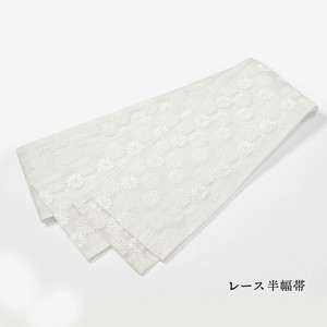 和服腰带 聚酯纤维/涤纶 单品 腰带 白色 蕾丝