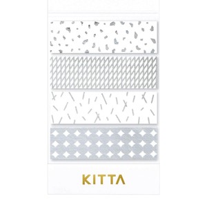 【キングジム】KITTA（キッタ） KITH006  スターダスト(シルバー箔)　/ マスキングテープ
