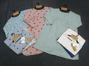 強撚プリント3WAY長袖チュニック　3柄　ミセス ワンピース