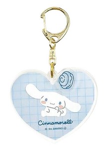 ポコポコワッペンシリーズ　アクリルキーホルダー　シナモロール　サンリオキャラクターズ