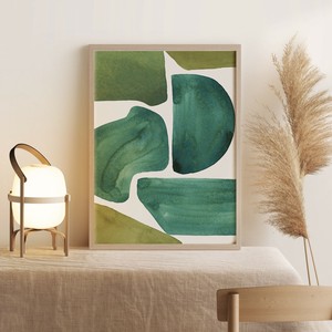 アートポスター【  Green Green 】 B3　A2　B2　A1　B1　30×40　40×50　50×70　60×90