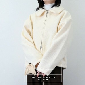 Blouson Jacket Boucle Blouson Double-zip