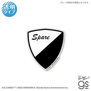 エースコンバット7 ダイカットクリアステッカー スペア 飛行機 航空機 戦闘機 ゲーム グッズ ACE002