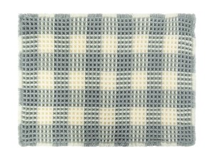 Ag+抗菌ワッフルバスマット　40×60cm グレー