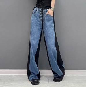 u25100 レディース ロング丈 ジーンズ デニムパンツ 2024夏秋新作 ボトムス ワイドパンツ
