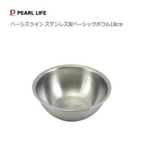 调理盆/料理盆 不锈钢制 PEARL METAL珍珠金屬 18cm