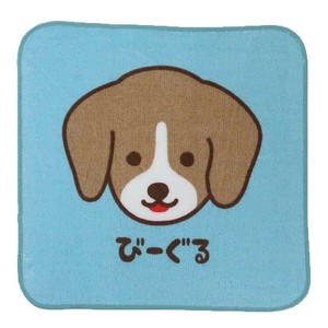 【ハンドタオル】ワンワンワールド プリントミニハンカチ びーぐる